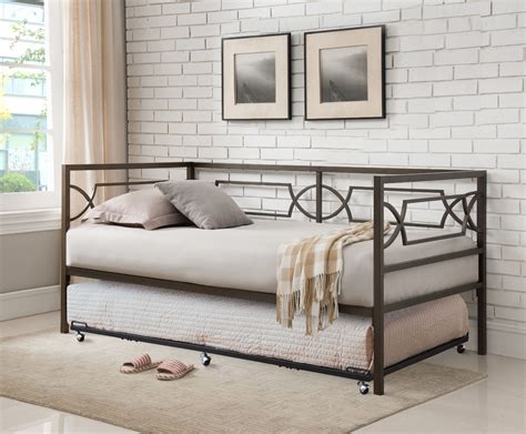 tubular arms (48) • Universal brackets fit any <strong>daybed</strong> end 2. . Twin daybed frame